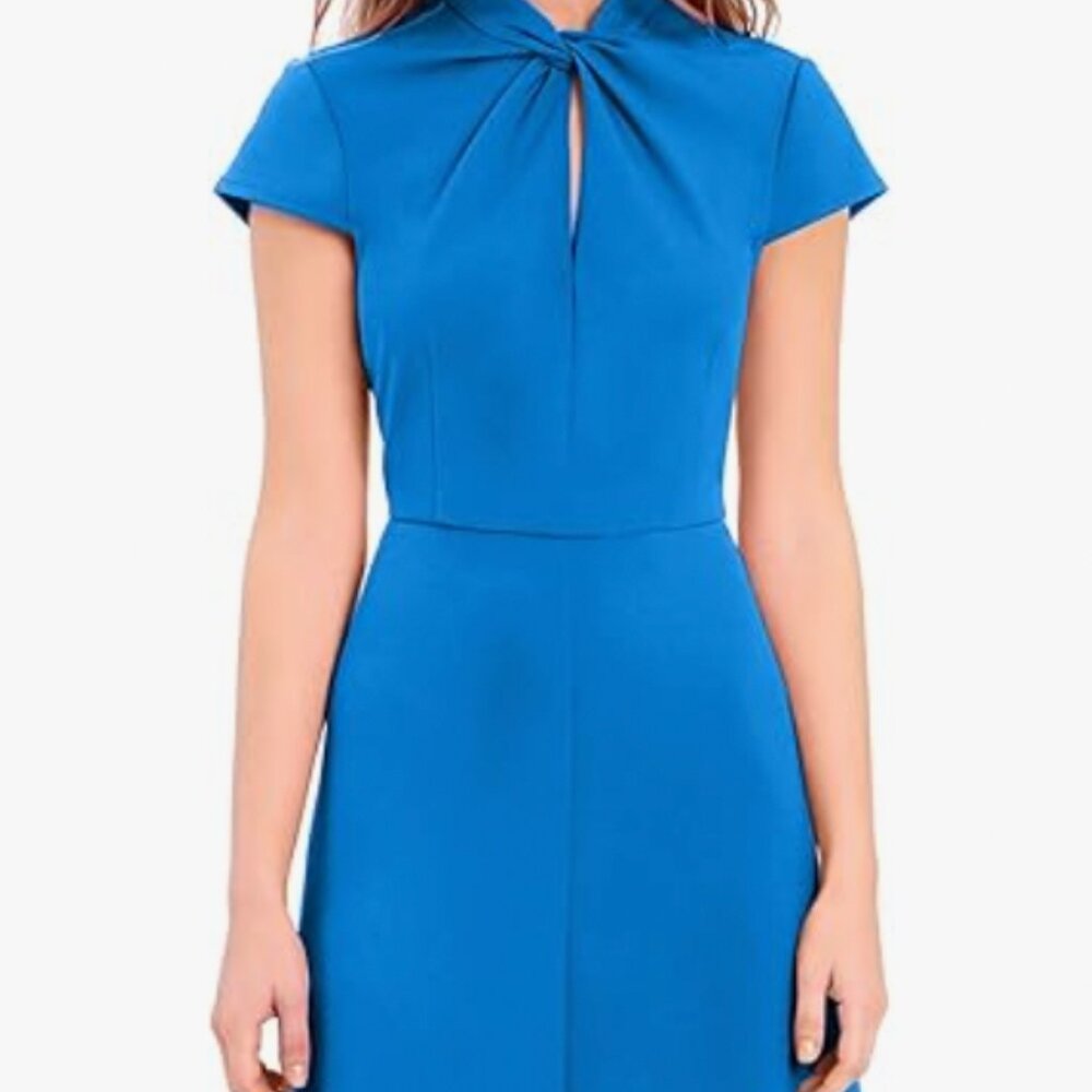 Donna Morgan Women's Twisted Keyhole Neckline Fit & Flare Size 2